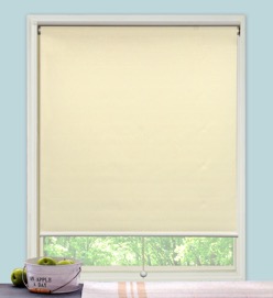 Spring Roller Blind With Aluminium Bar